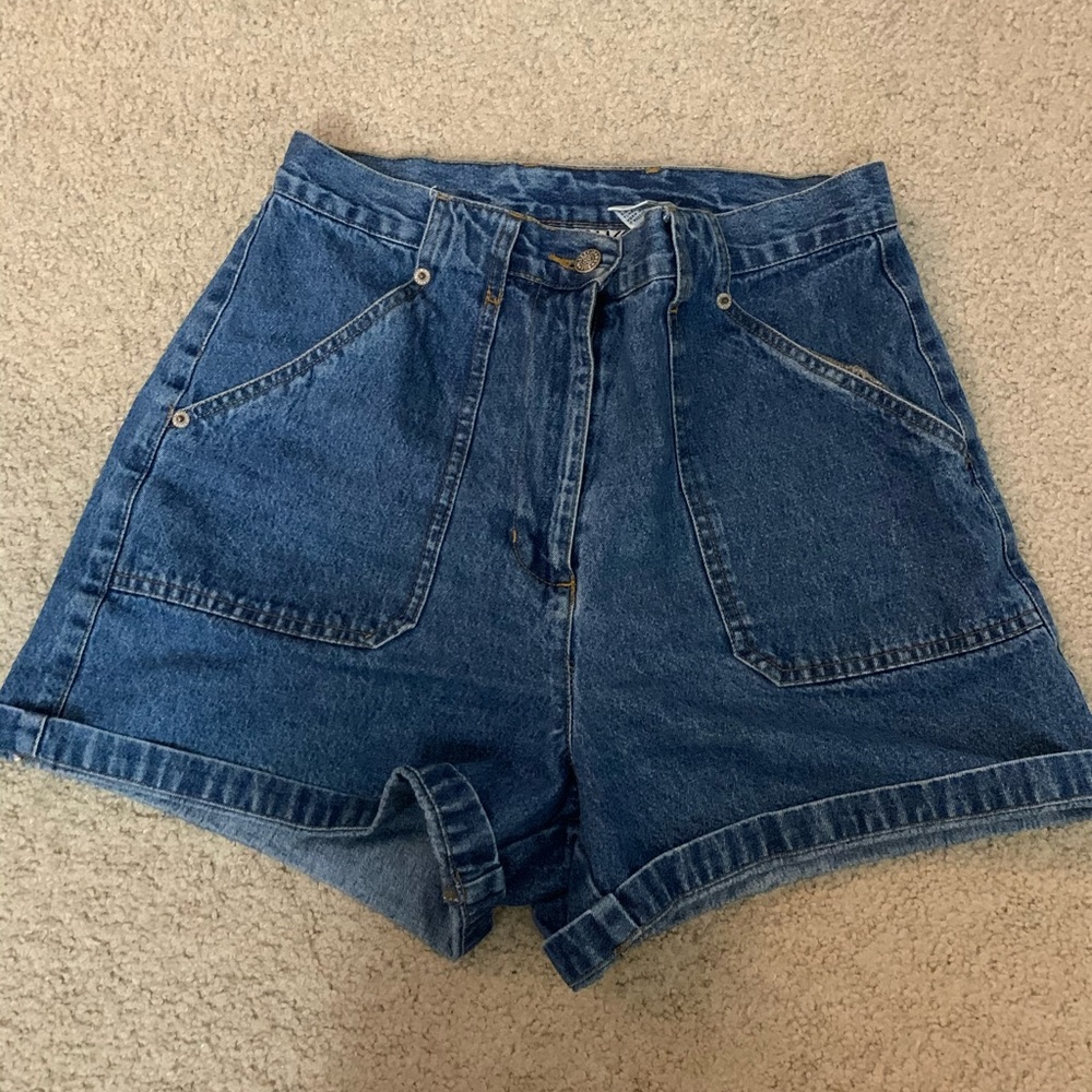 Vintage Hi-Rise Bill Blass Denim Mom Shorts